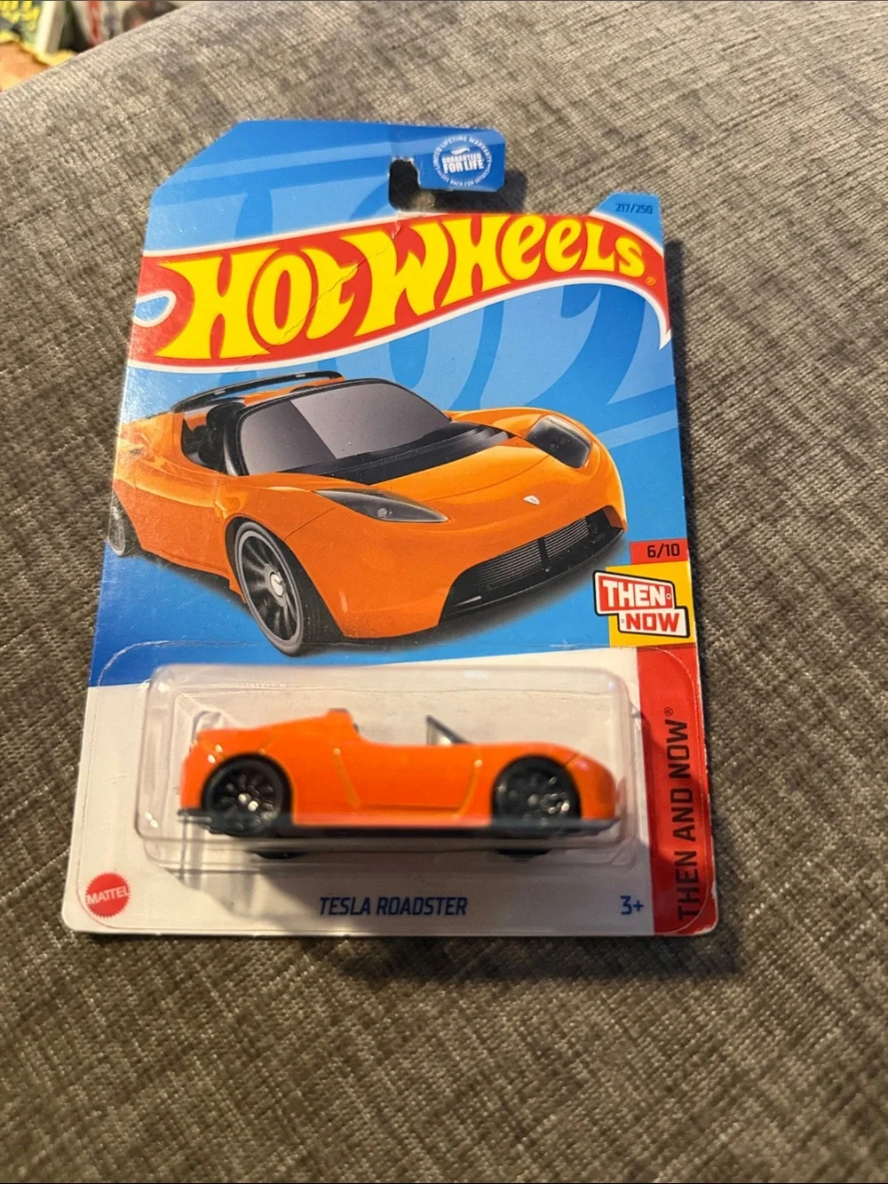 Hot Wheels Tesla Roadster Then and Now‎ 6/10 Orange Electric Sports